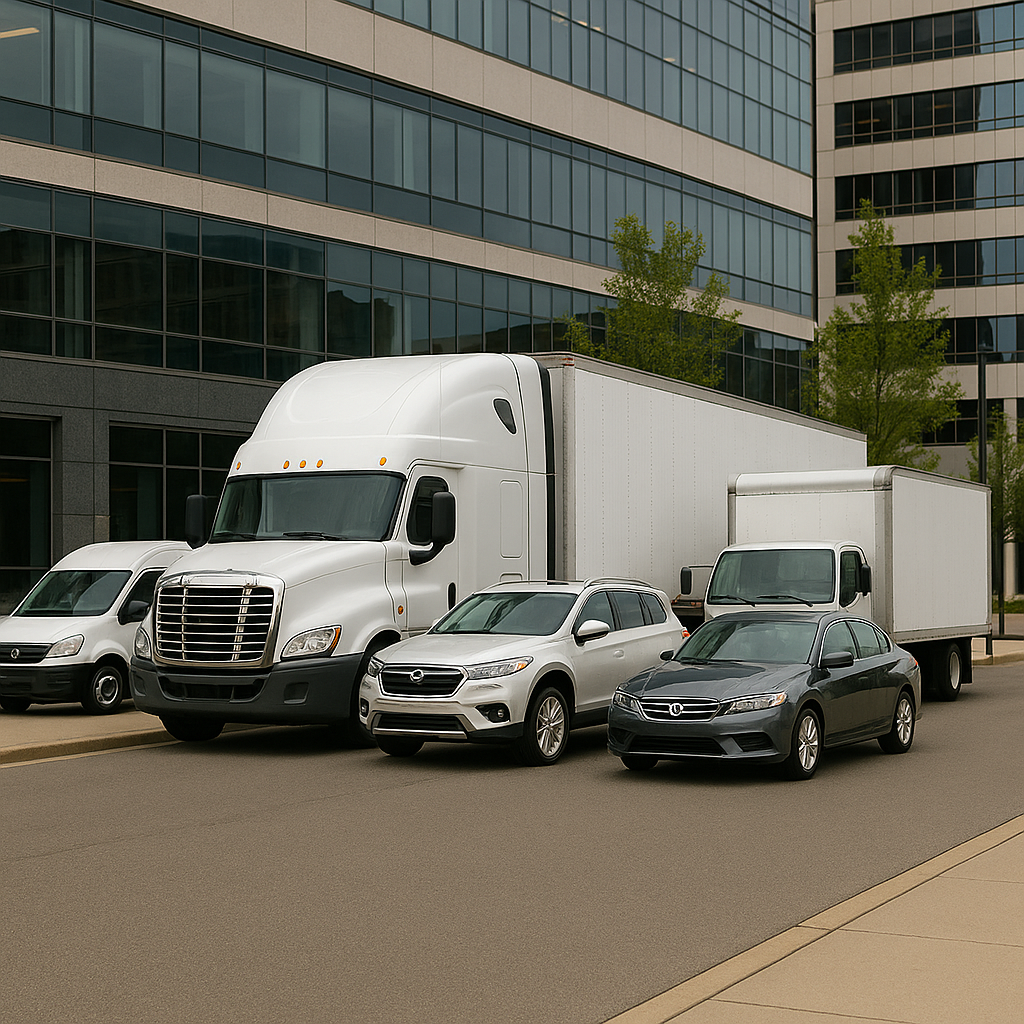 Flota de vehículos comerciales