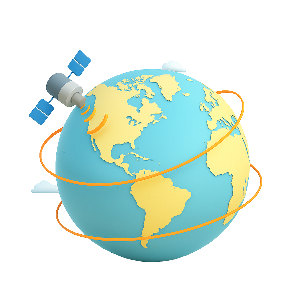Vehículo con dispositivo de rastreo GPS en ruta internacional, mostrando mapa mundial con rutas de seguimiento y puntos de control